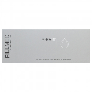 Fillmed M-HA 18 est un produit qualifié de dispositif médical, conçu pour restaurer la diminution d’acide hyaluronique causé par le vieillissement, pour augmenter l’élasticité et le tonus de la peau et pour le comblement des rides fines.