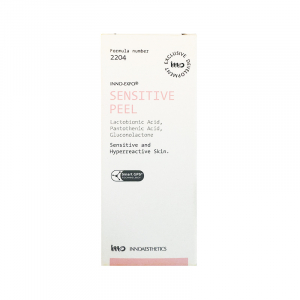INNO-EXFO Sensitive Peel - Gommage chimique spécifique pour les peaux sensibles qui favorise la régénération et le renforcement de la barrière cutanée, réduisant ainsi la réactivité de la peau aux irritants externes.