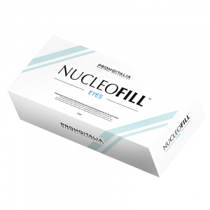 Nucleofill Eyes est un gel stérile à base d'ADN de sodium aux propriétés hydratantes pour le contour des yeux.