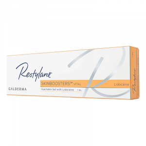 Composé de lidocaïne, ce produit atténue les douleurs lors de l’injection. Renouvelable, ce traitement anti-âge Skinbooster Vital Lidocaïne de Restylane offre des résultats visibles jusqu’à 6 mois