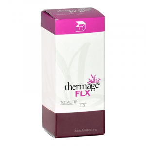 Thermage FLX Total Tip 4.0 est un accessoire de traitement Thermage, utilisé pour les traitements de raffermissement et de remodelage de la peau.