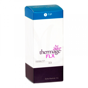 Le Thermage® Body Frame Total Tip 3.0cm2 utilise un volume maximum de chaleur en vrac pour l'ensemble du visage, du cou et du corps et traite en profondeur pour modeler et raffermir la peau ; lutter contre le relâchement cutané et les renflements indésira