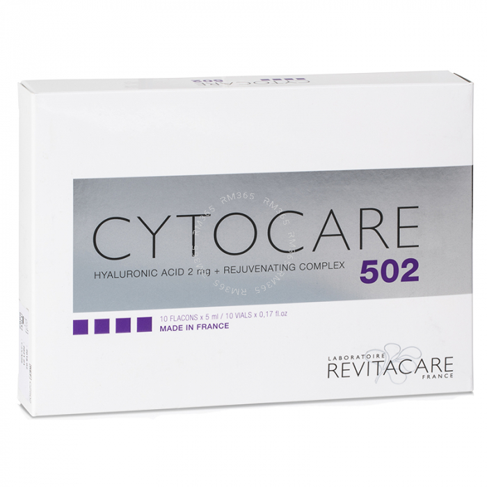 CYTOCARE est une gamme d'implant résorbable composé d'acide hyaluronique + Complexe rajeunissant, injectable par micro-injections dans le derme superficiel du visage