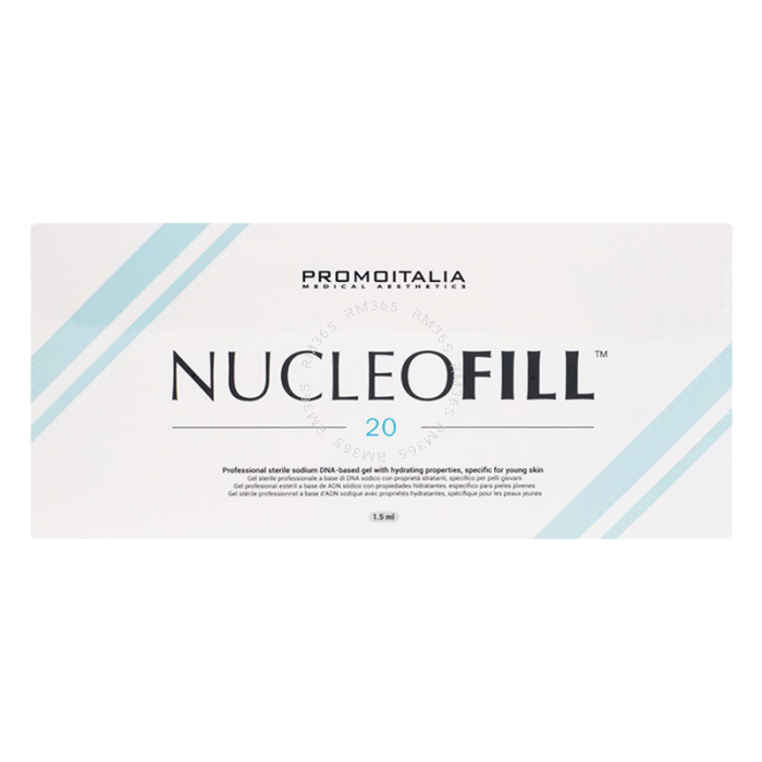 Nucleofill 20 est un produit à base de sodium DNA actifs spécialement conçus pour le renouvellement cutané de la peau et la bio-restructuration. Nucleofill est un produit bio-revitalisant. Il s’intègre dans un protocole de mésothérapie.