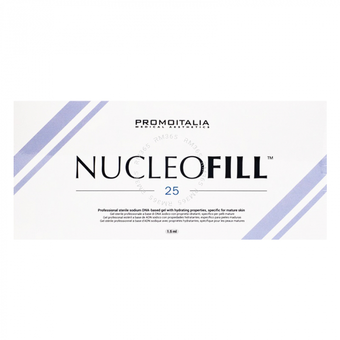 Nucleofill est conçu pour améliorer l'élasticité et la fermeté de la peau ainsi que pour aider à la prévention des rides.